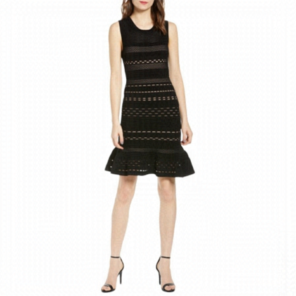 Bailey 44 Black Cut-Out Midi Dress